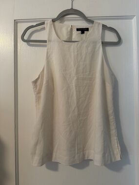 Banana Republic Cream Sleeveless Round-Neck Camisole